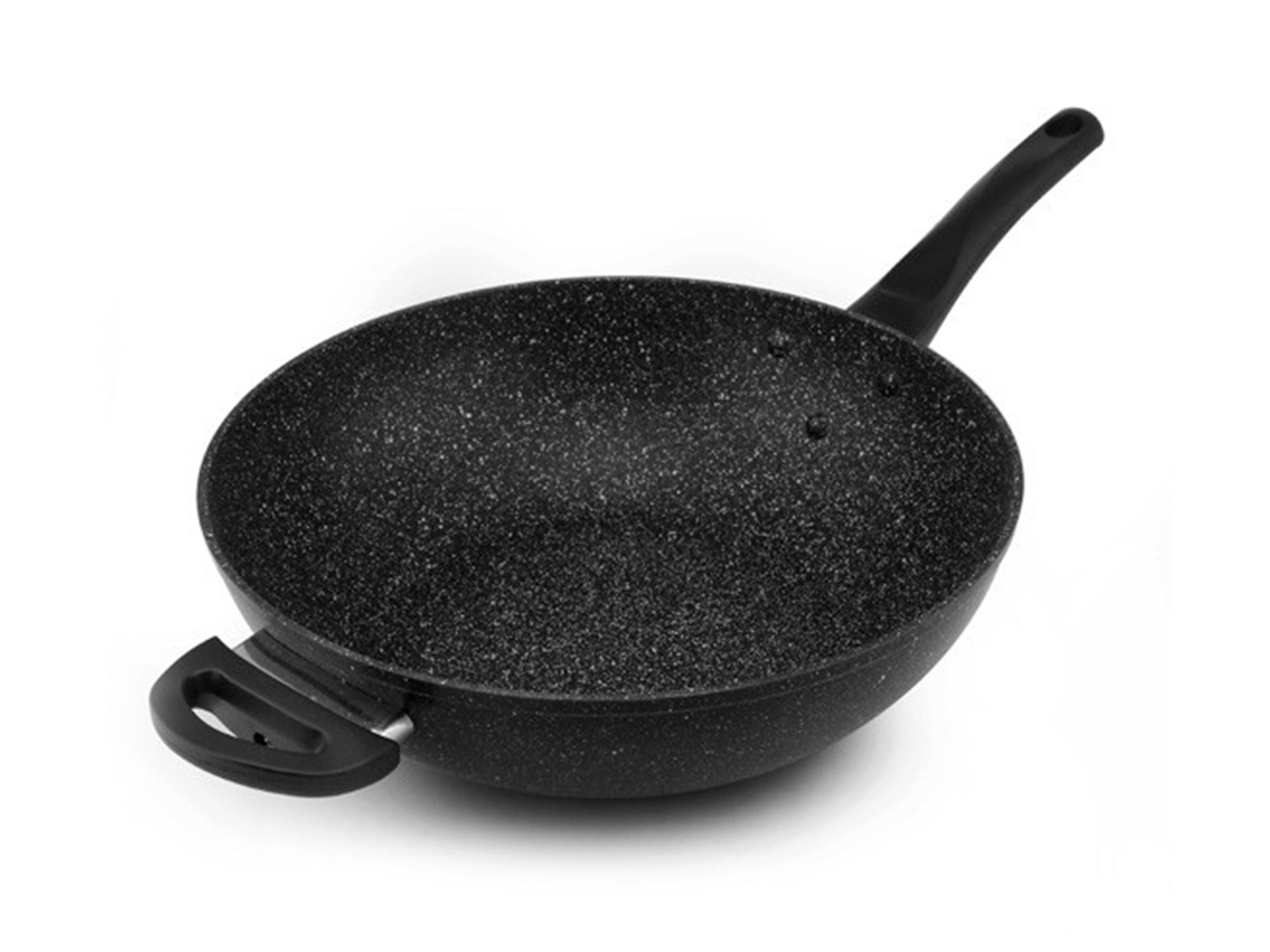 black non-stick pot